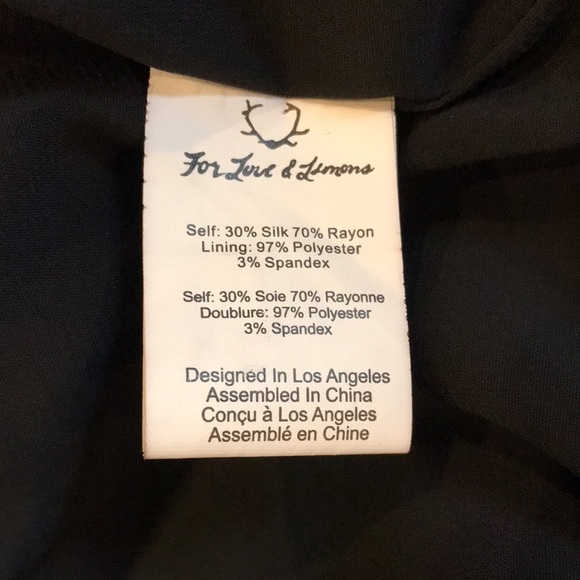 New FOR LOVE & LEMONS Collette Black Velvet Midi Dress Size Large - Picture 6 of 10